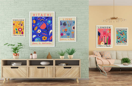 Flower Market Gallery Wall (Set of 5 Prints)