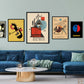 Bauhaus Gallery Wall Set of 5 Art Prints