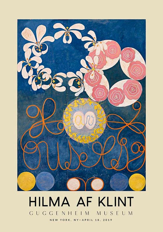 Hilma Af Klint El cartel de la exposición Guggenheim número 1 de los diez más grandes