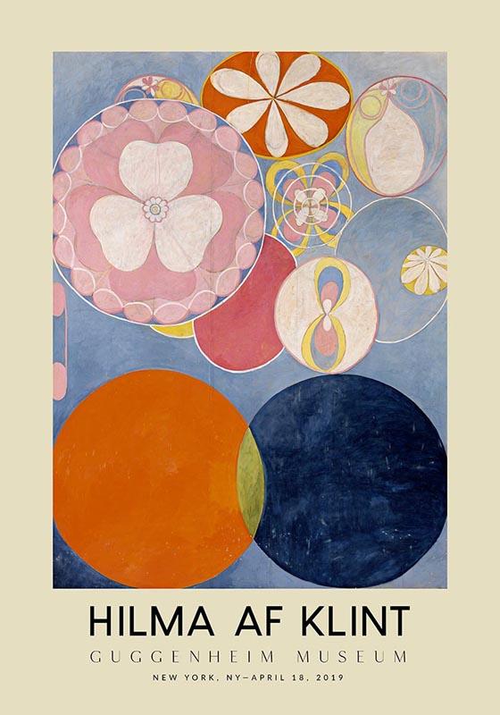 Hilma Af Klint Conjunto de 3 impresiones artísticas