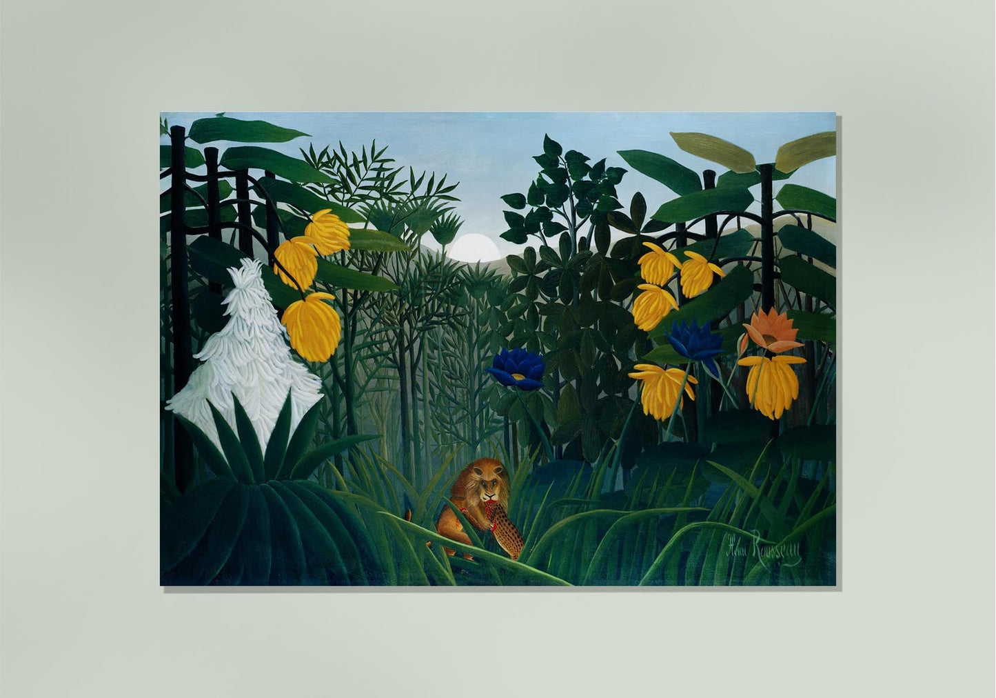 The Repast of the Lion by Rousseau Art Print