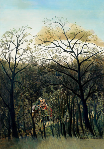 Cita en el bosque de Rousseau Lámina artística