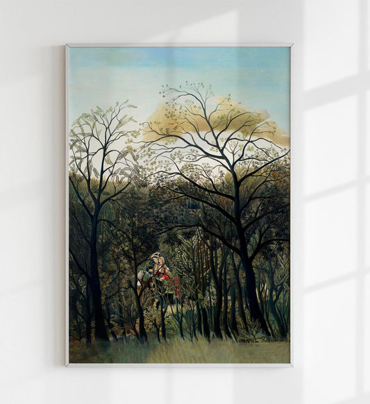 Rendez-vous in the Forest by Rousseau Art Print