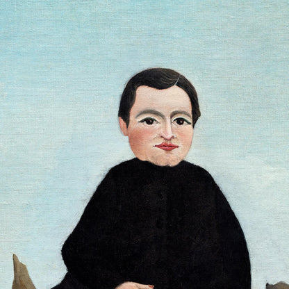 Lámina artística Niño en las rocas de Rousseau
