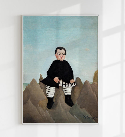 Boy on the Rocks by Rousseau Art Print