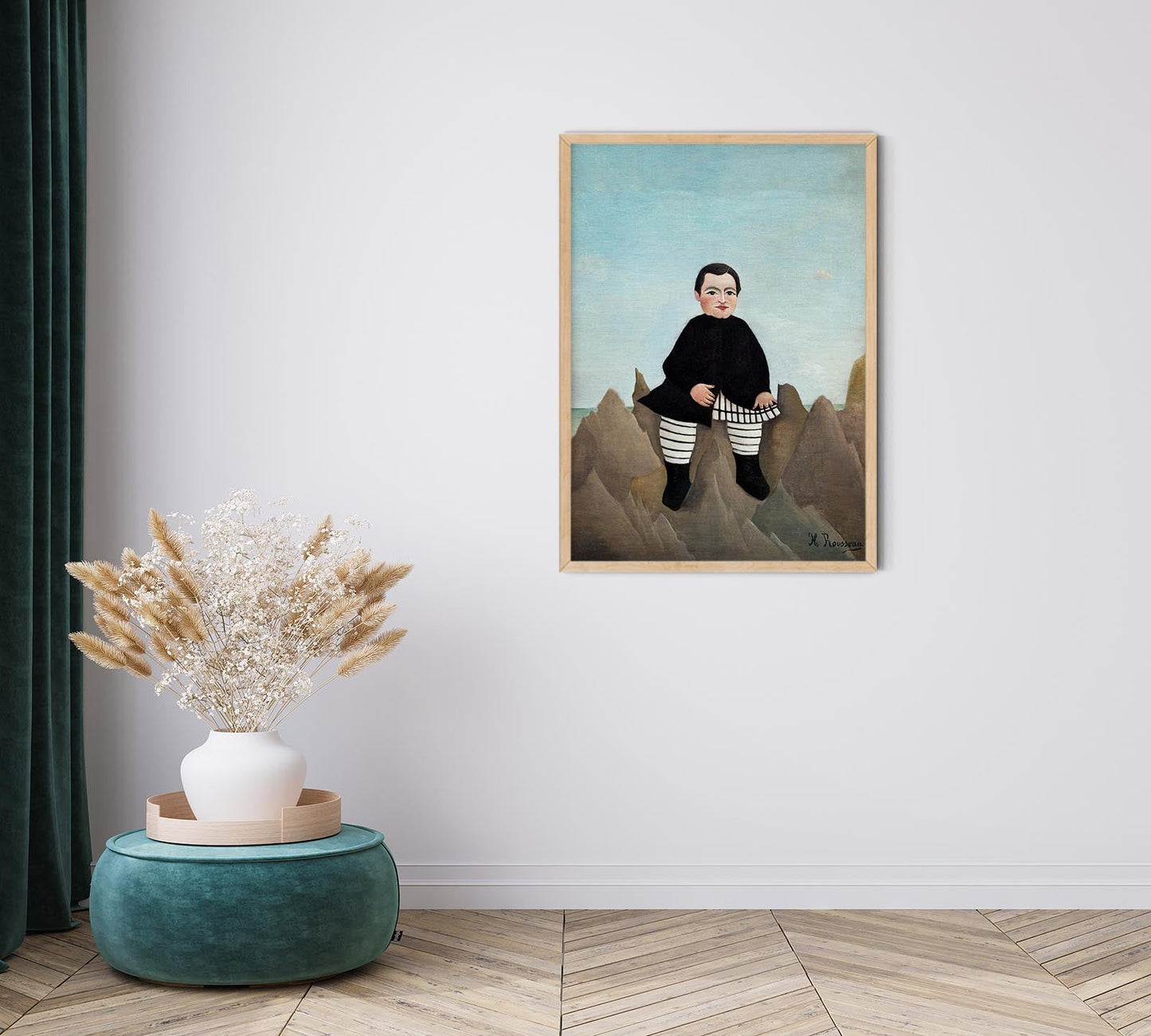 Boy on the Rocks by Rousseau Art Print