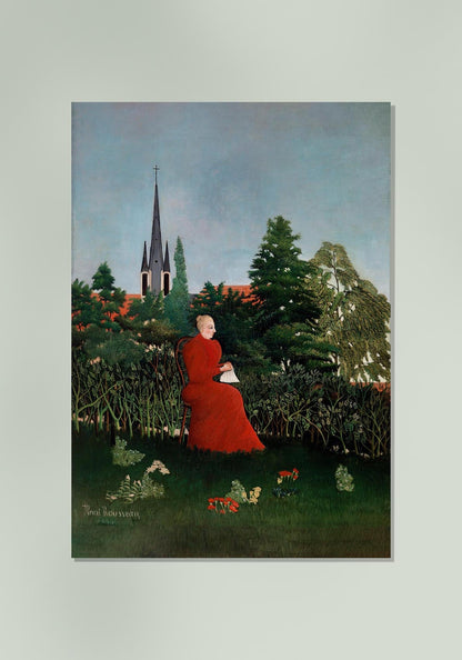 Retrato de una mujer de Rousseau Impresión artística