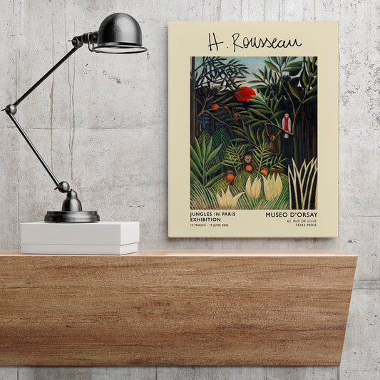 Monkeys and Parrot Rousseau Exhibition Poster