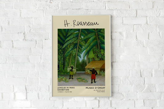 Banana Harvest Rousseau Exhibition Poster