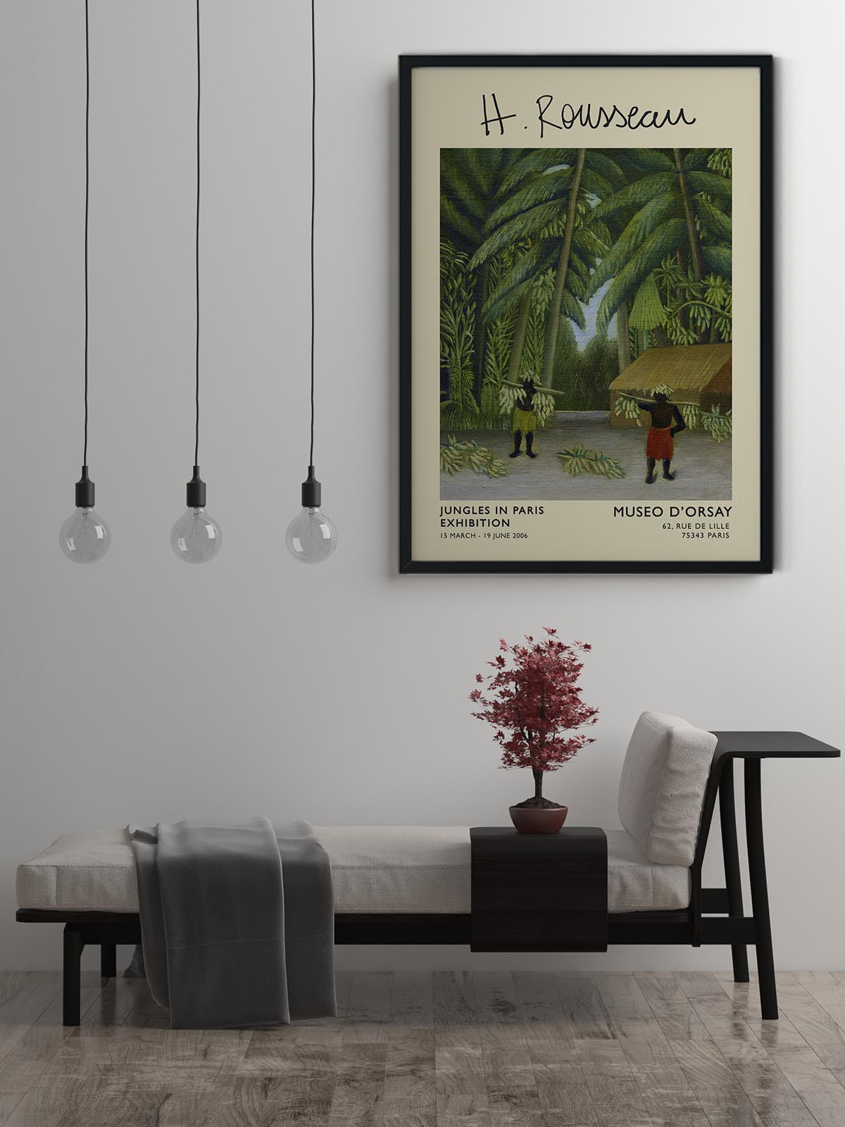 Banana Harvest Rousseau Exhibition Poster