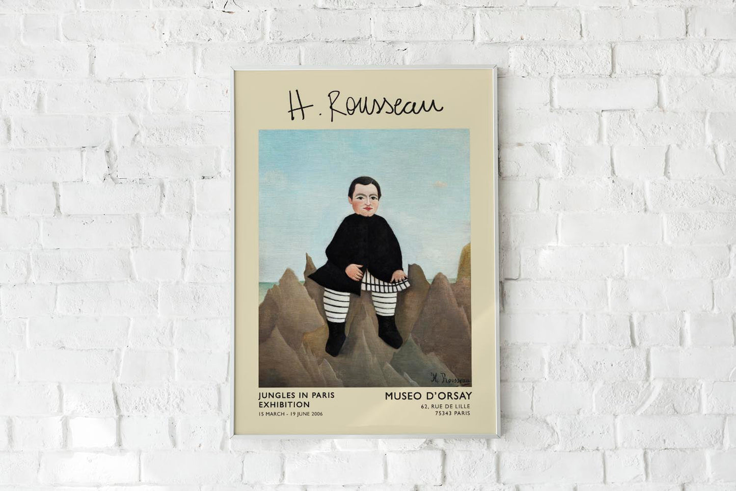 Boy on the Rocks Rousseau Exhibition Poster