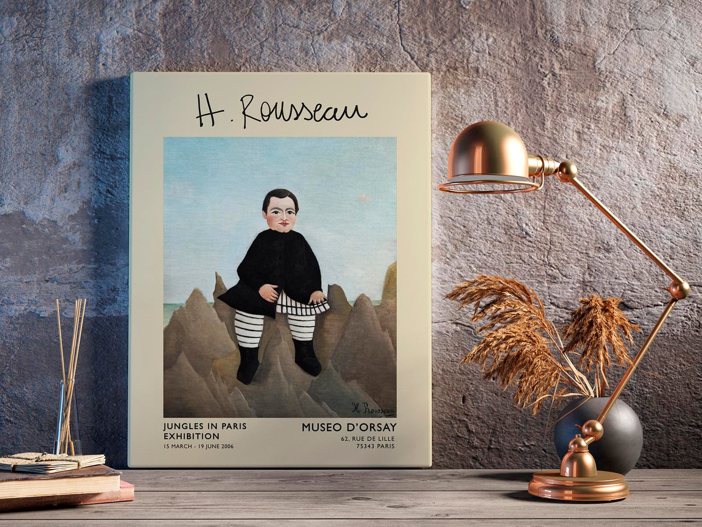 Boy on the Rocks Rousseau Exhibition Poster