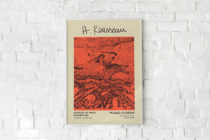 Cartel de la exposición La Guerre Rousseau