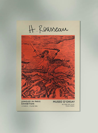 Cartel de la exposición La Guerre Rousseau