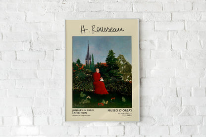 Cartel de la exposición Retrato de una mujer de Rousseau
