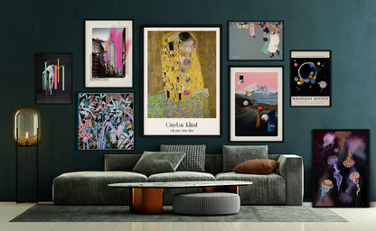 The Kiss Gallery Wall
