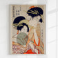 Two Geishas and a Green Fan by Utamaro Kitagawa