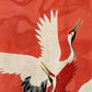 Red Cranes White Cranes Set of 2 Prints