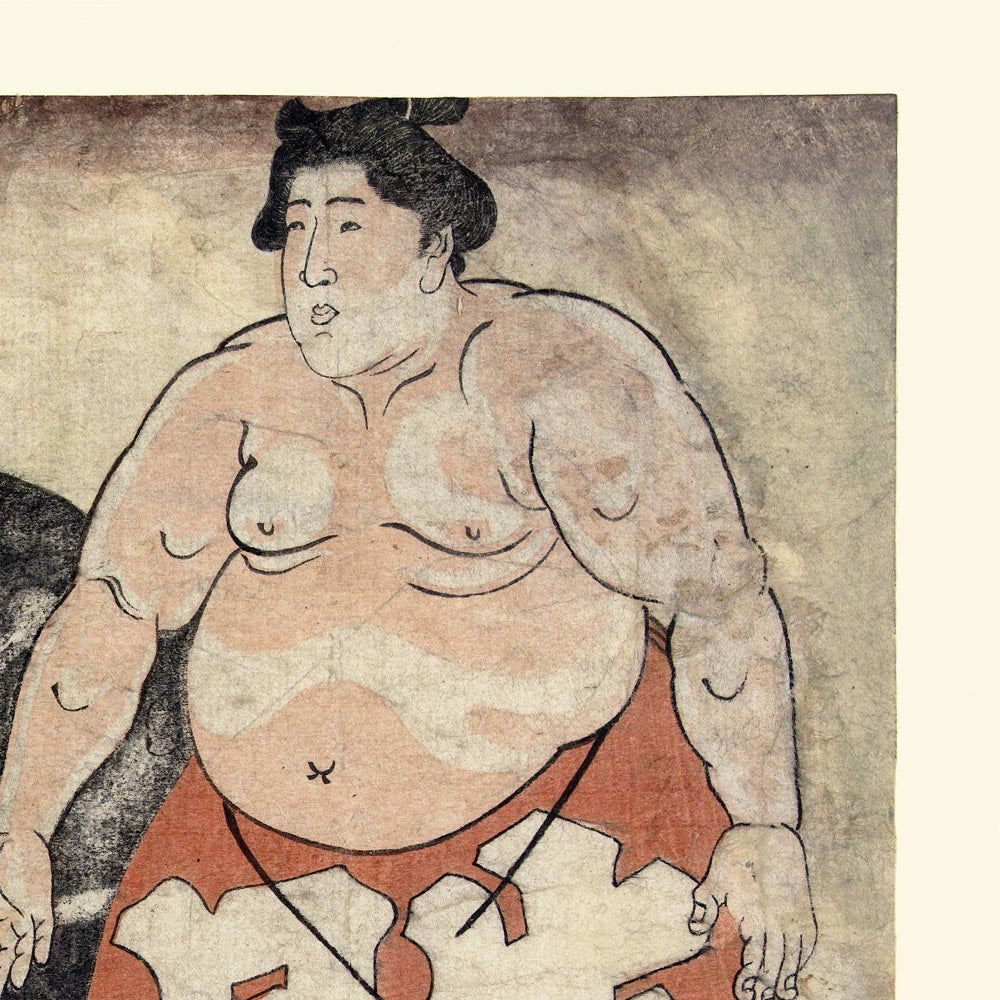 Sumo and his hand by Utagawa Hiroshige