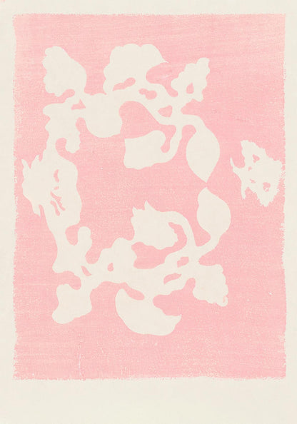 Diseño de bloques de madera en color rosa de Taguchi Tomoki
