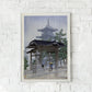 The Zensetsu Temple in Sanshu by Hasui Poster