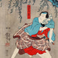 Samurai with Blue Kimono by Utagawa Kuniyoshi