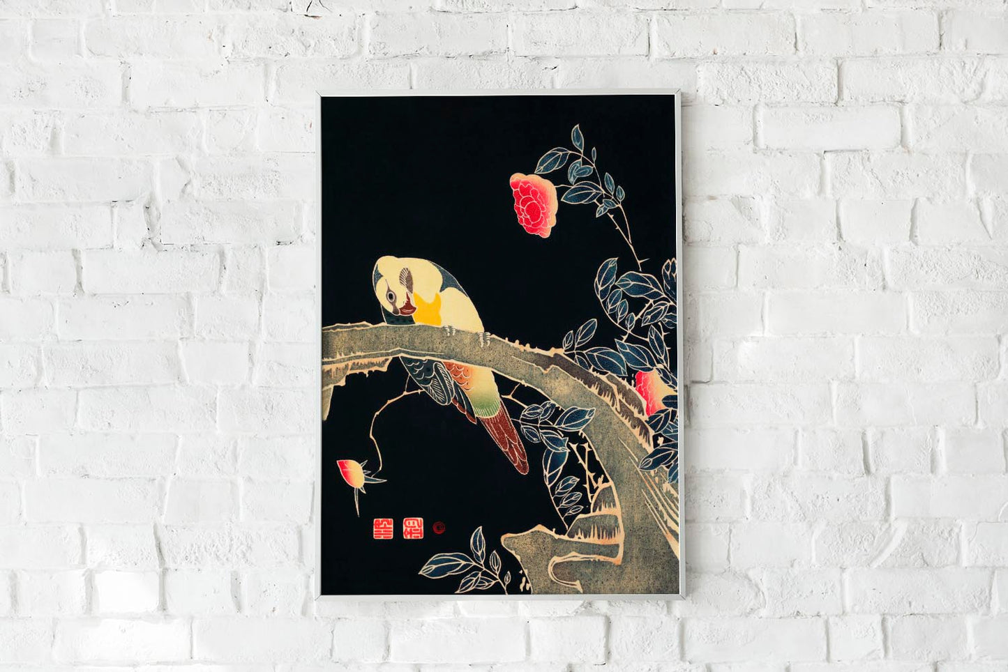 Parrot on the Branch of by Ito Jakuchu