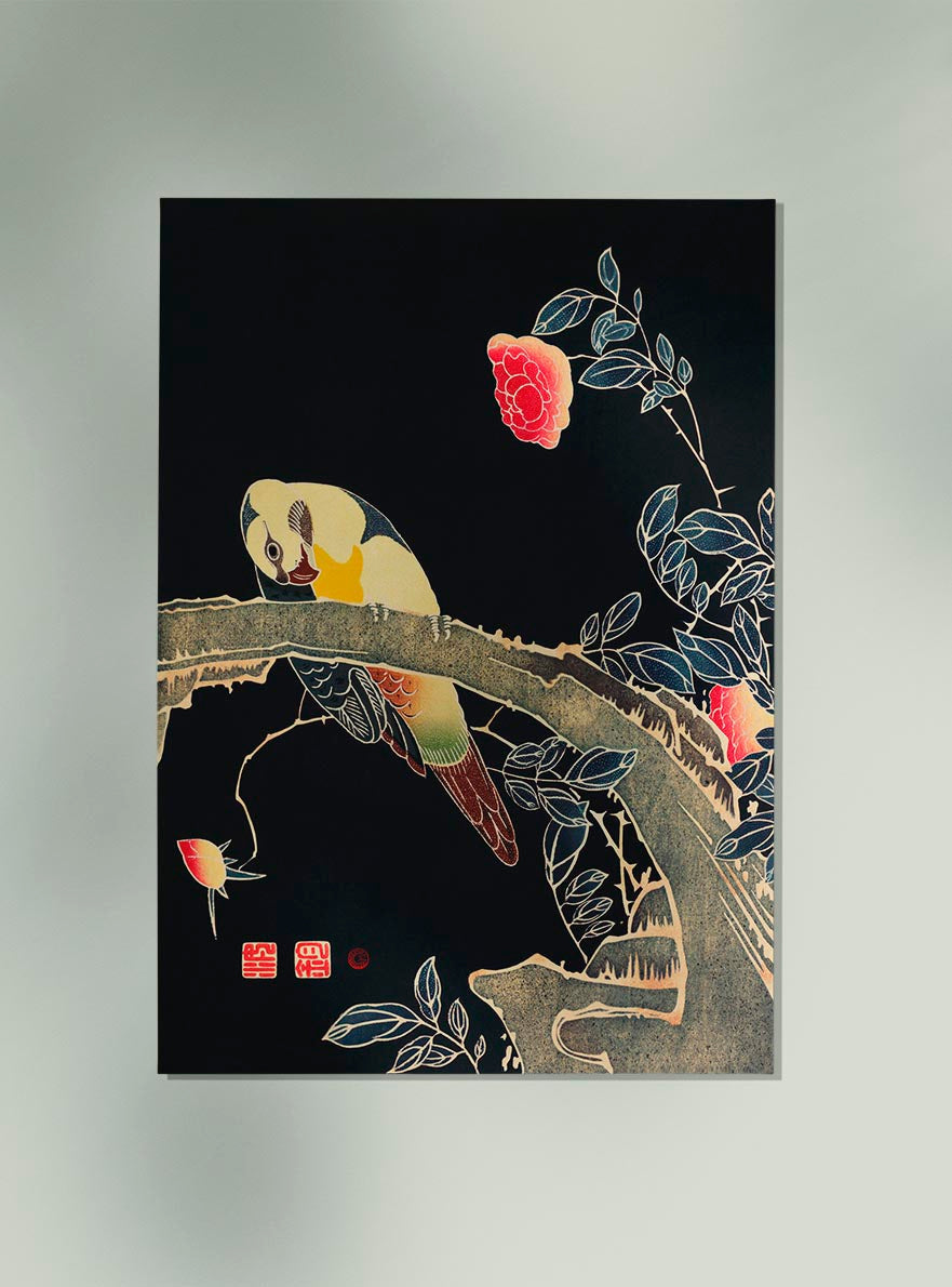 Parrot on the Branch of by Ito Jakuchu