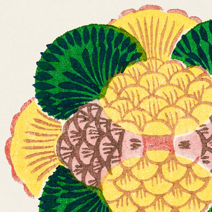Grabado japonés antiguo en madera n.º 5