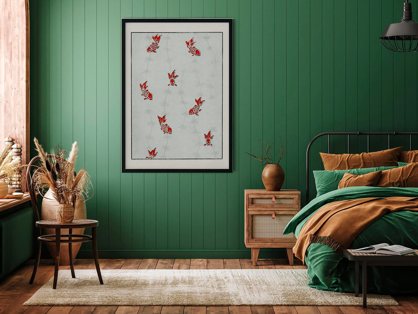 Japanese Koi Fish Pattern Poster