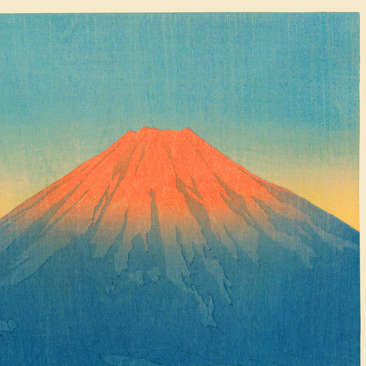 Lago Yamanaka y monte Fuji por Hasui