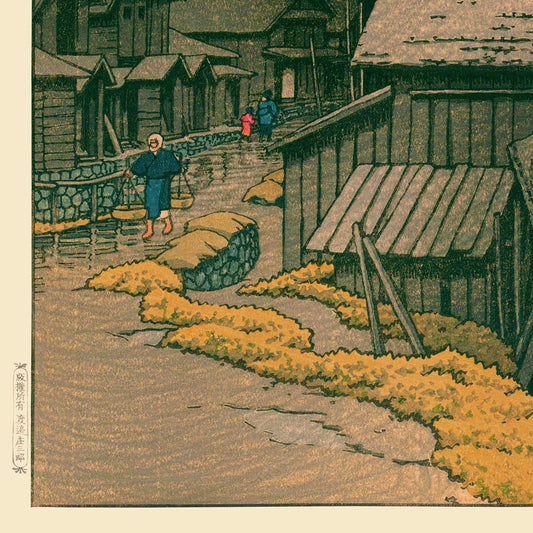 Kanitamachi by Hasui