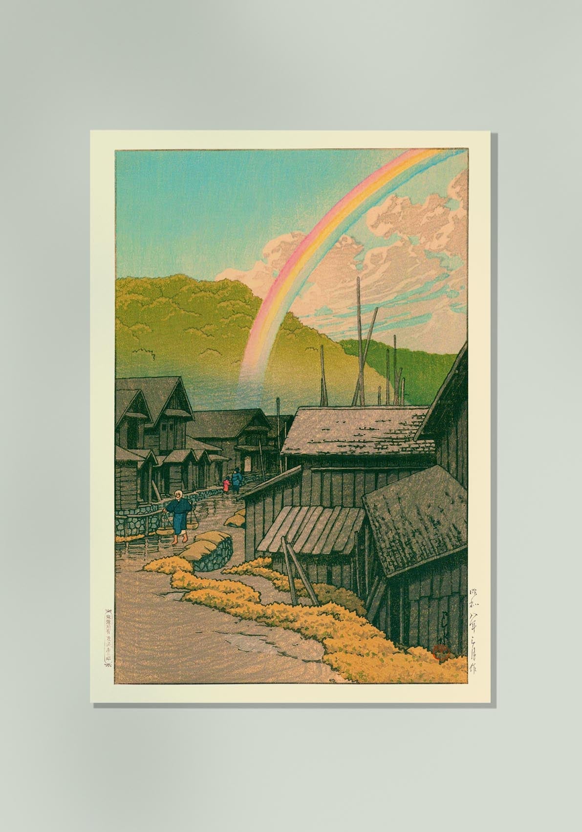 Kanitamachi by Hasui