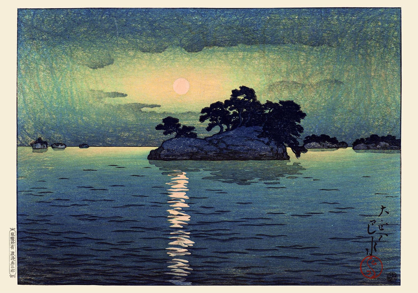 Matsushima a la luz de la luna, de Hasui