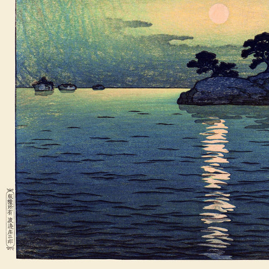 Matsushima in Moonlight by Hasui