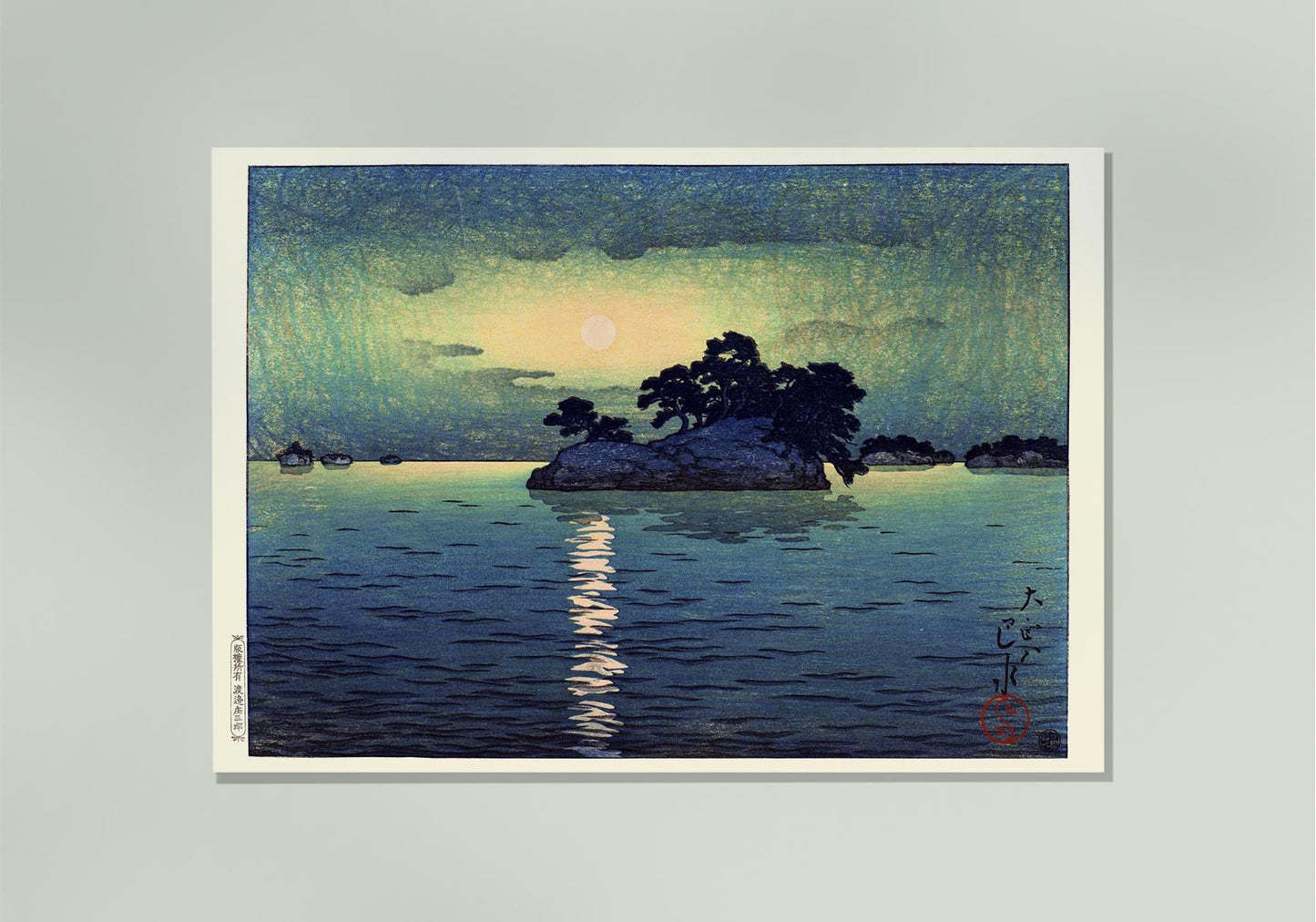 Matsushima in Moonlight by Hasui