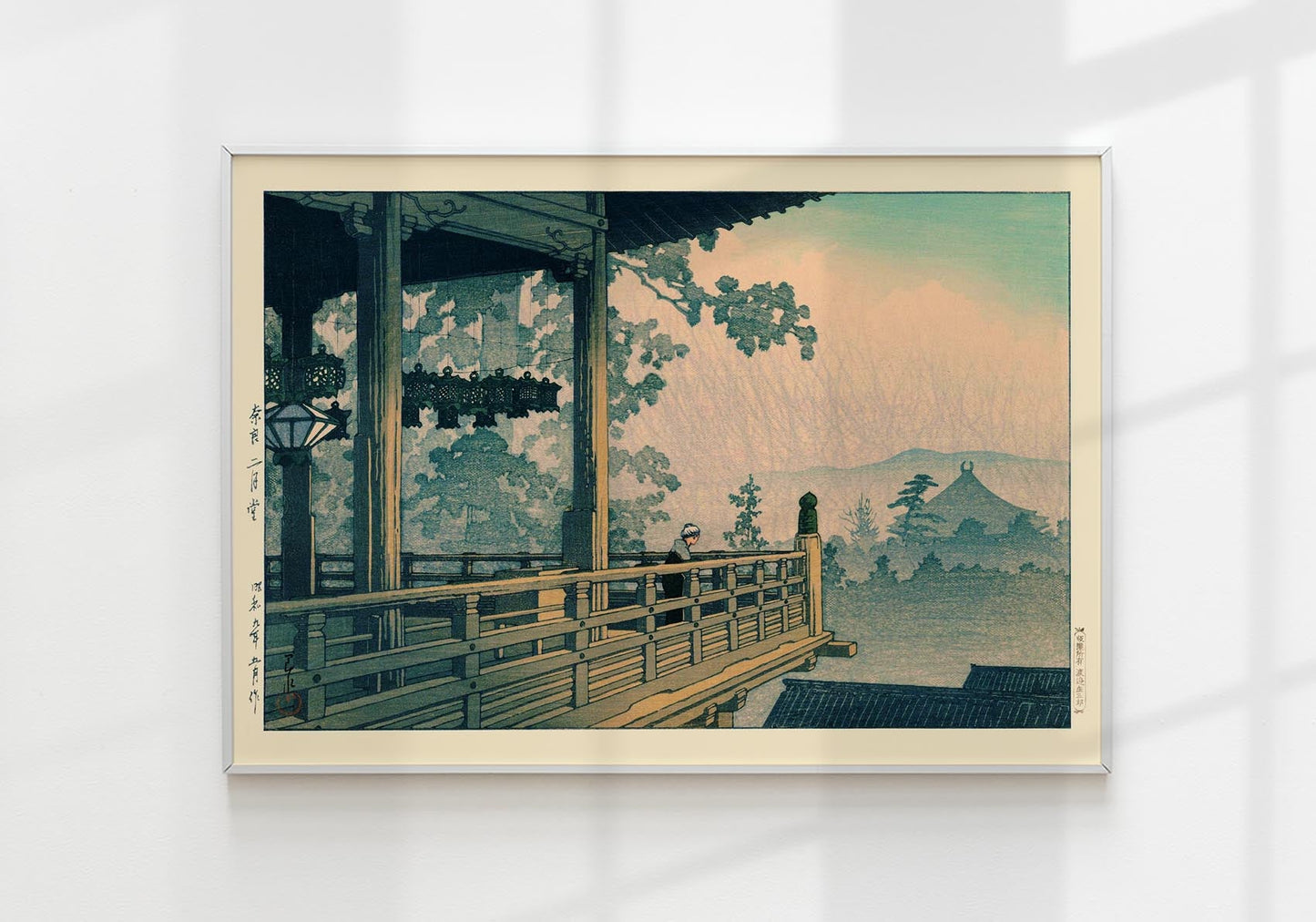 Nigatsudo Temple, Nara by Hasui