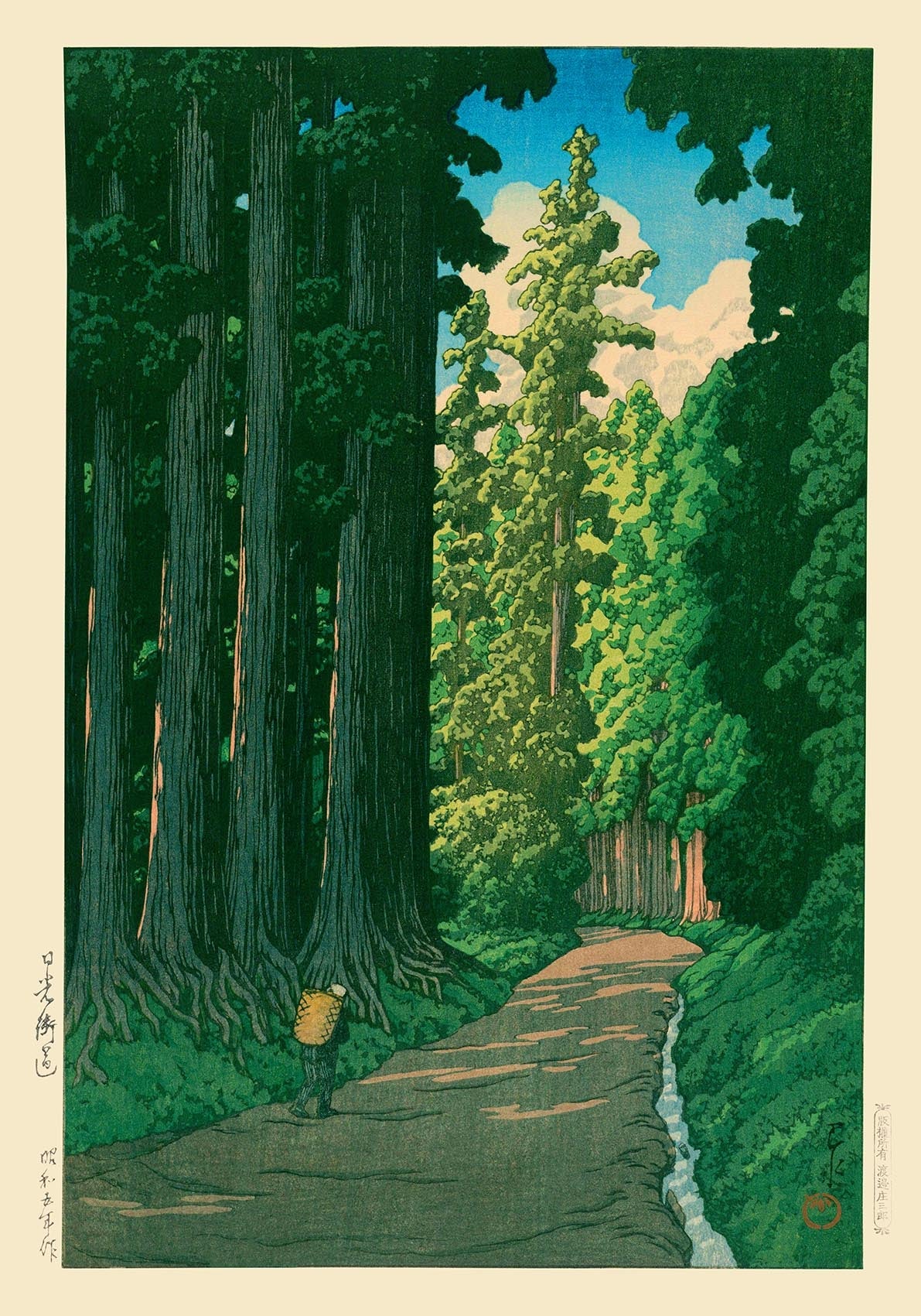 Road to Nikko by Hasui