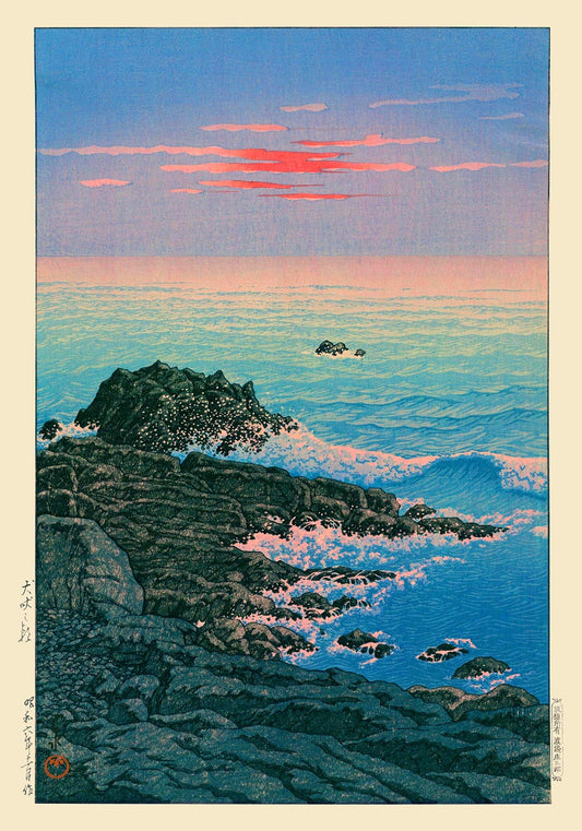 Morning of Cape Inubo by Hasui