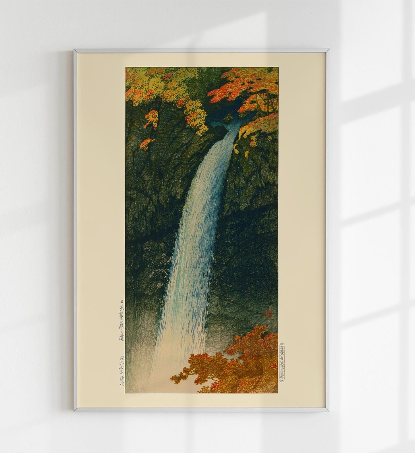 Keegon Waterfalls at Nikko by Hasui