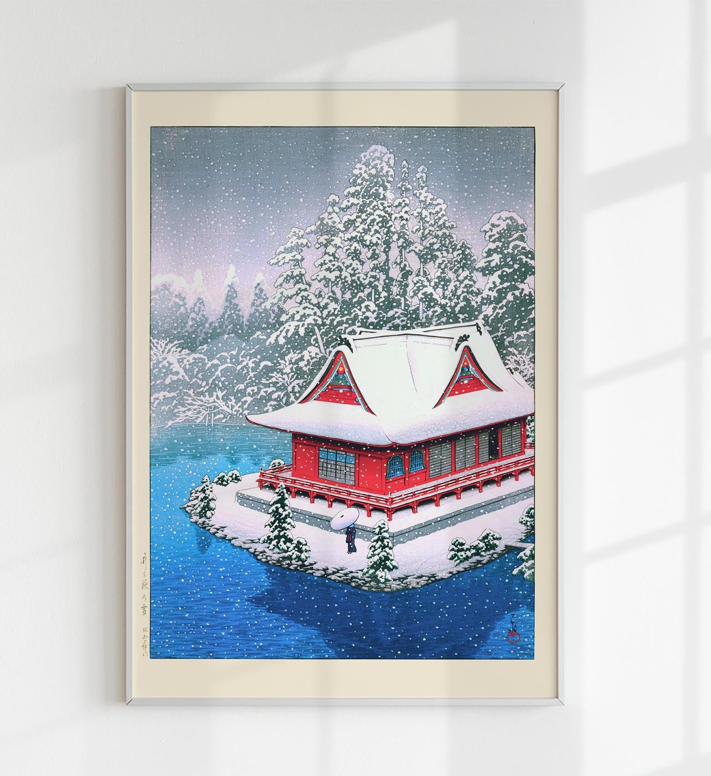 Snow at Inokashira by Hasui