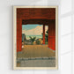 Tamon Temple at Hamahagi by Hasui