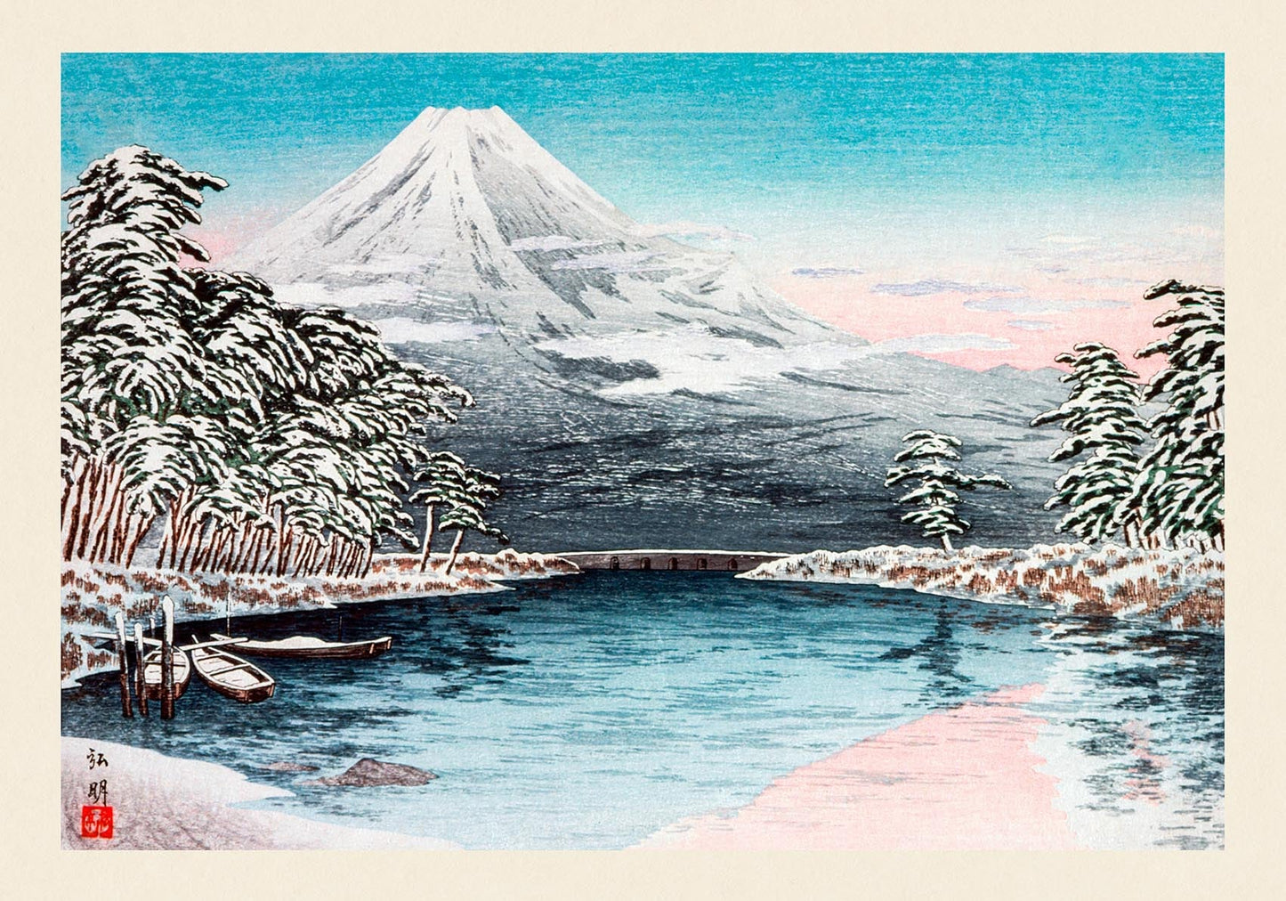 Mount Fuji from Tagonoura by Takahashi Shōtei