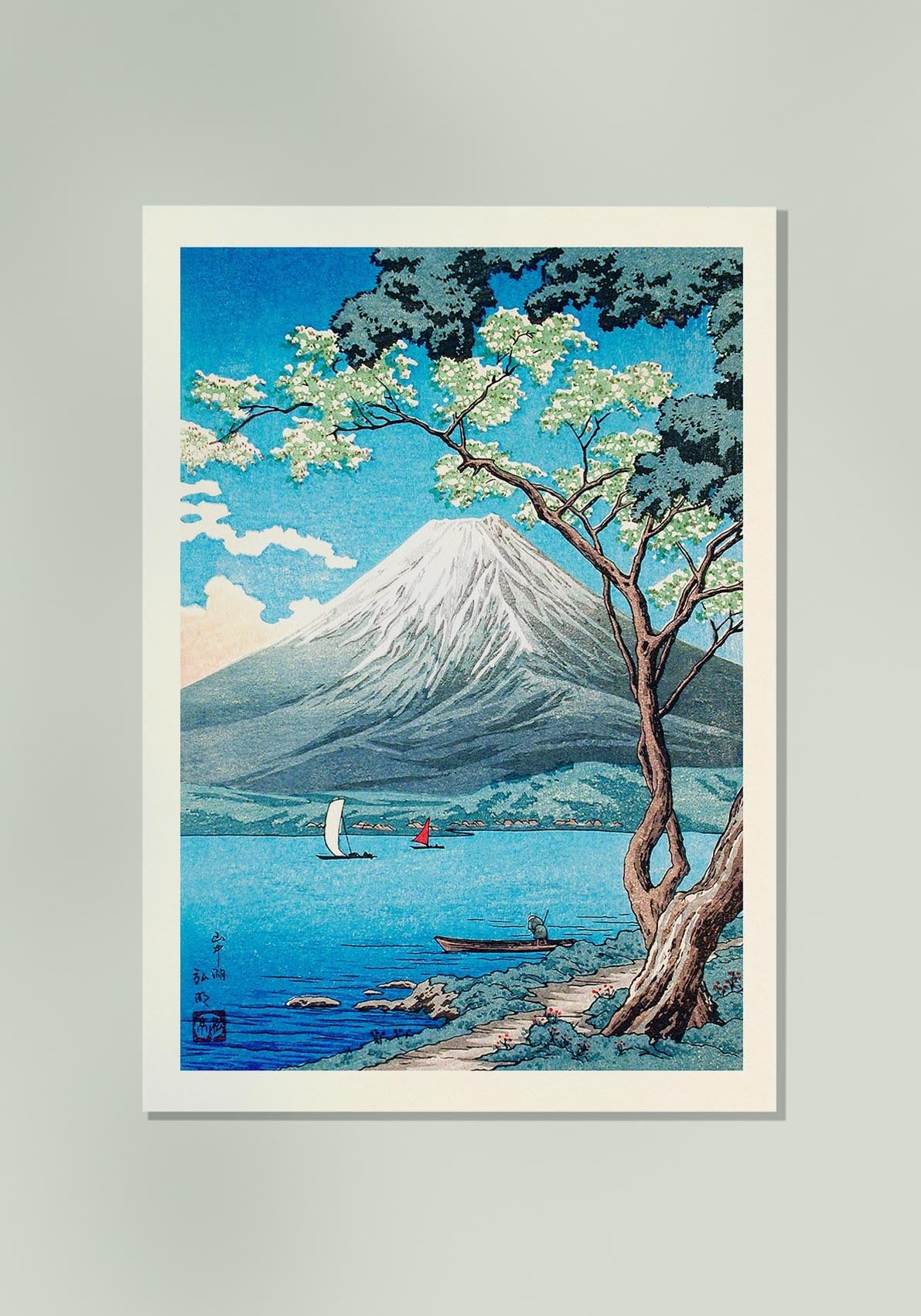 Mount Fuji from Lake Yamanaka by Takahashi Shōtei