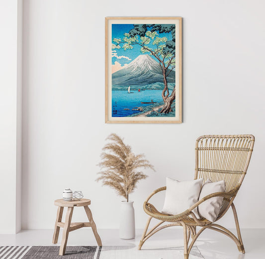 El monte Fuji desde el lago Yamanaka, de Takahashi Shōtei