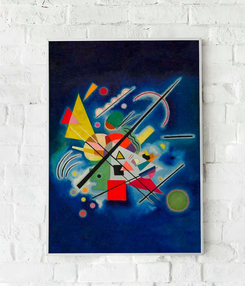 Blue Painting by Wassily Kandinsky Poster