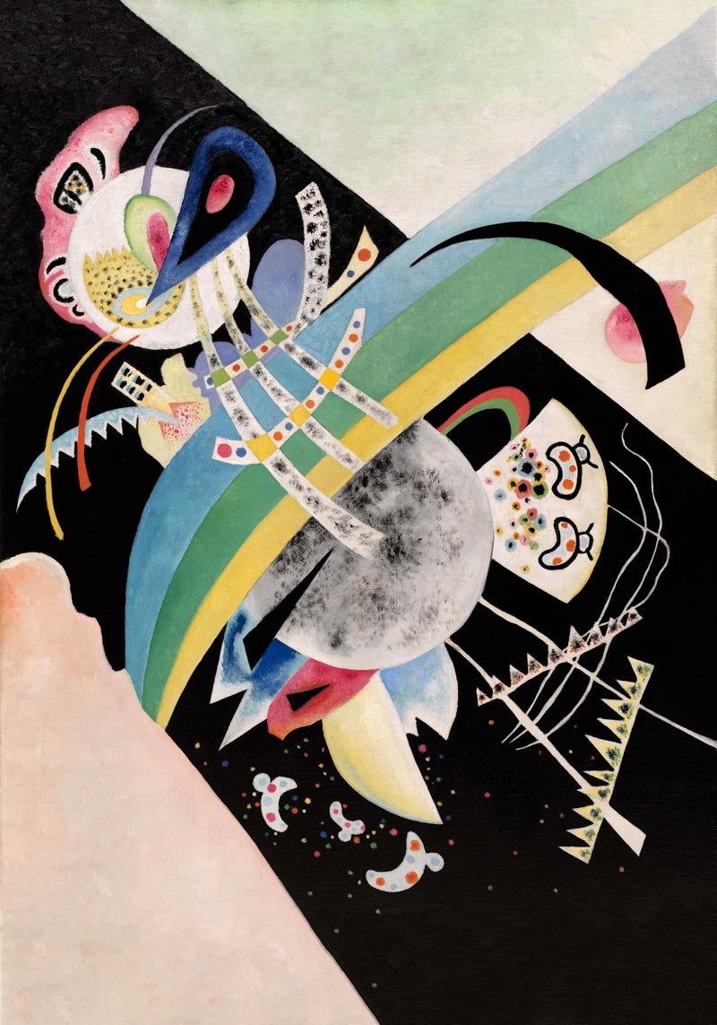 Póster Círculos sobre negro de Wassily Kandinsky