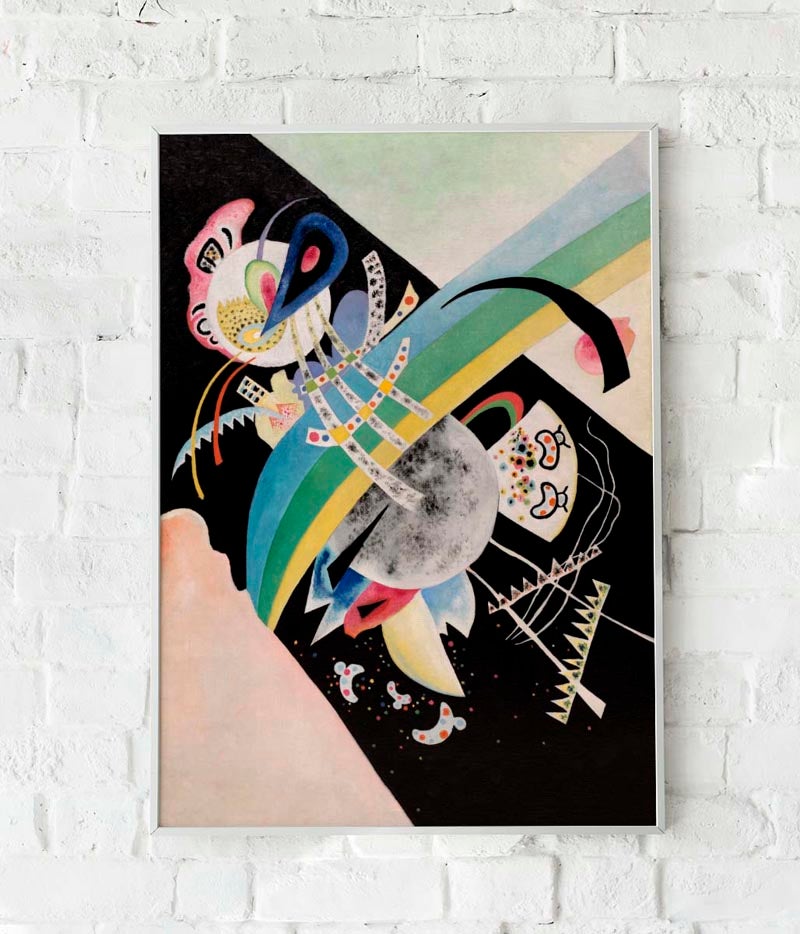 Póster Círculos sobre negro de Wassily Kandinsky