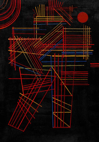 Póster Palitos de colores de Wassily Kandinsky