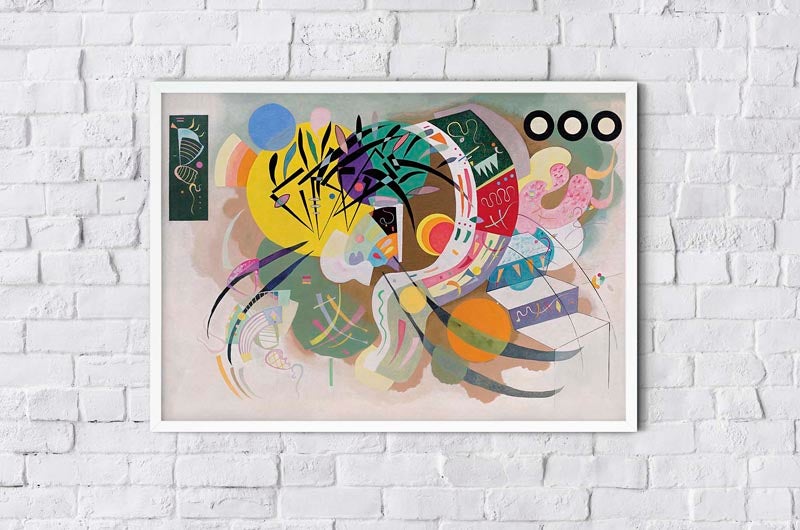 Póster Curva dominante de Wassily Kandinsky